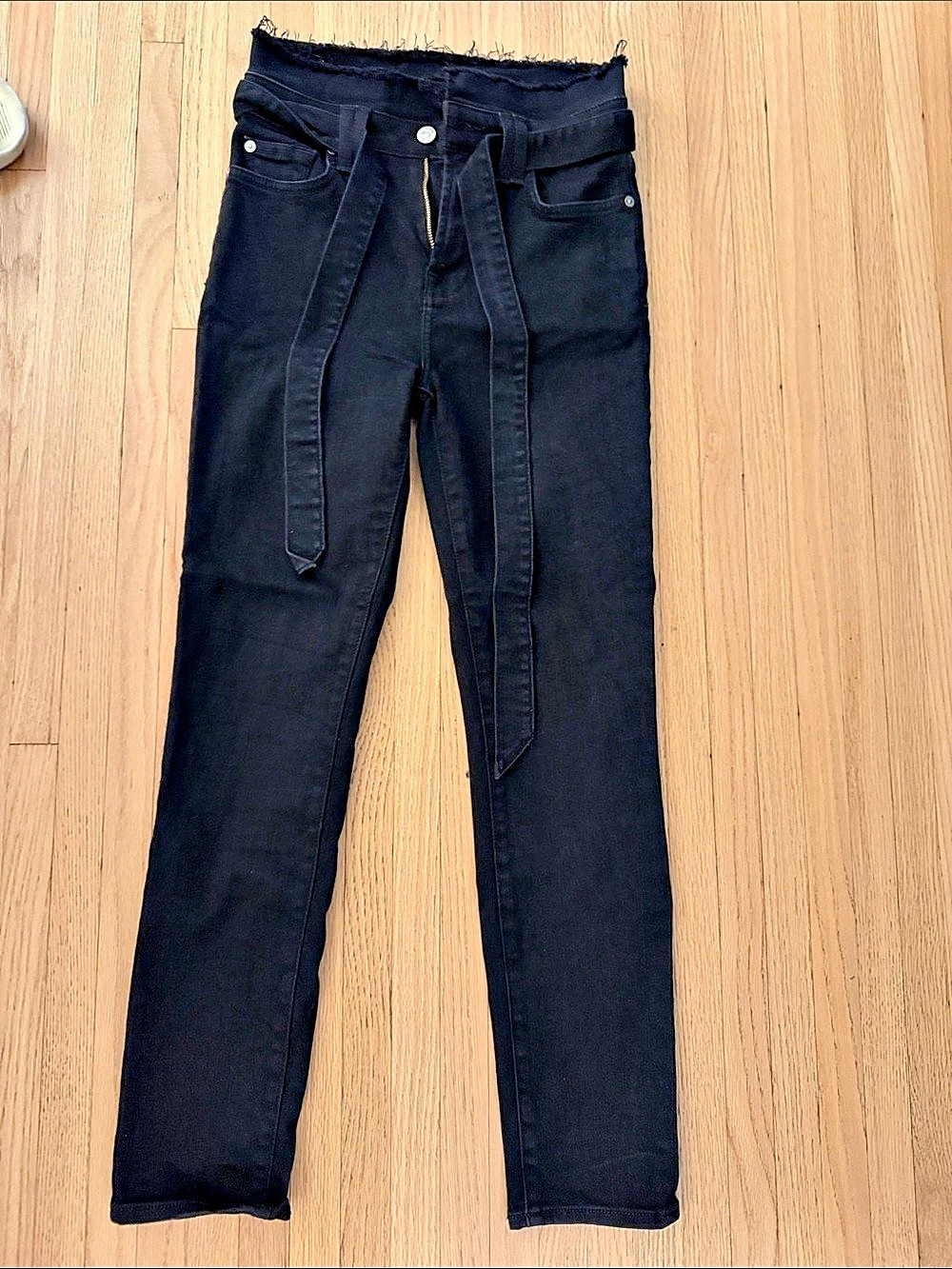 7 for all mankind High Rise Black Waist 25 Jeans